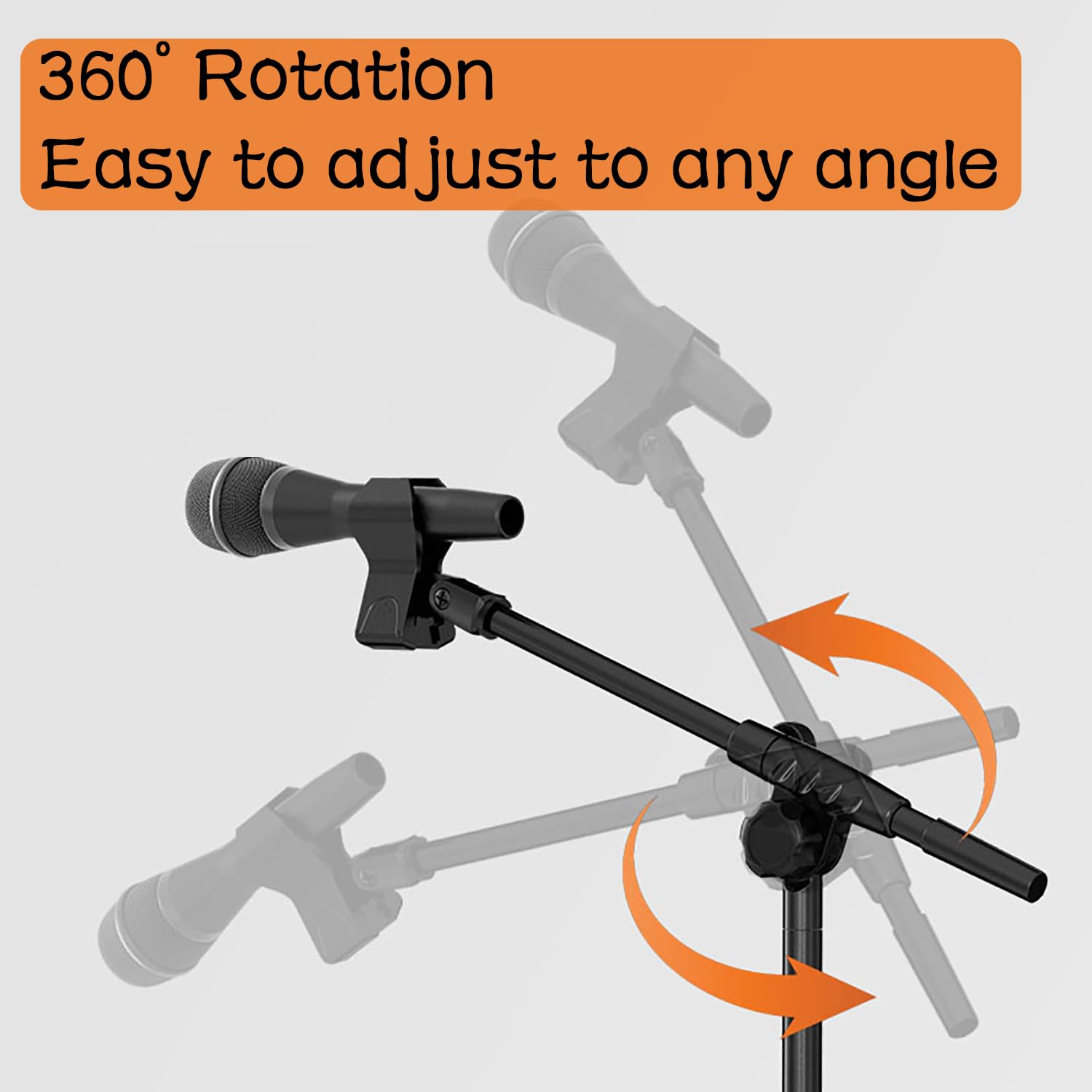 360° Rotation  
Easy to adjust to any angle