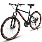Front. Anysun - 27.5 Inch Mountain Bike for Teenagers -Durable High Carbon Steel Frame,For School Commuting & Outdoor Riding - Black.