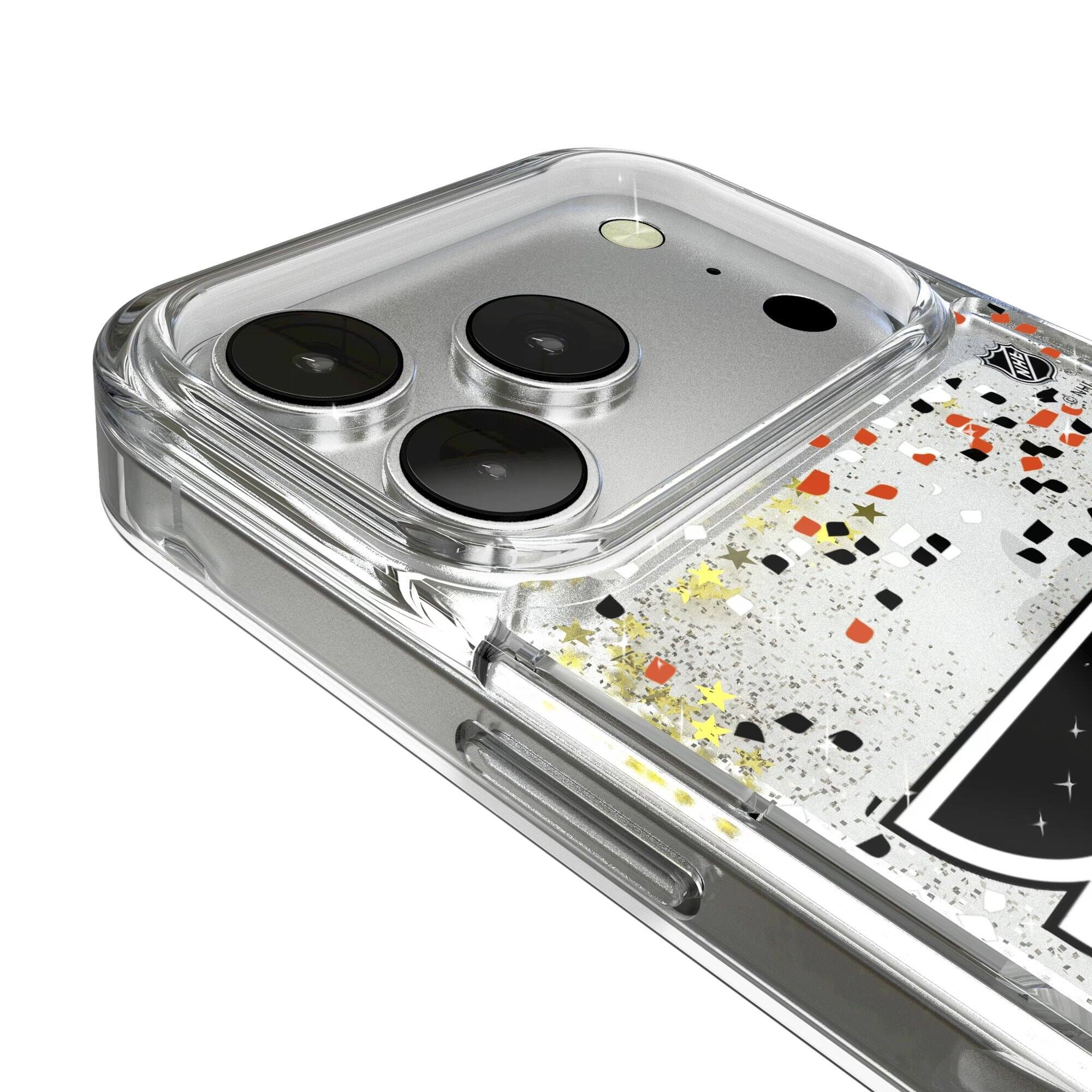 Alt View 2. Keyscaper - Philadelphia Flyers iPhone Confetti Glitter Case - 14 Pro Max - Multicolor.