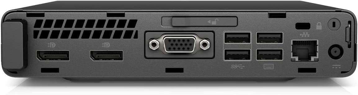 Back. HP - HP ProDesk 600G4 Mini PC, Intel Core i5-8500T up to 3.5GHz, 32GB DDR4 RAM, 1TB NVMe SSD, Built in Wi-Fi 6E&BT, Win11 Pro - Black.