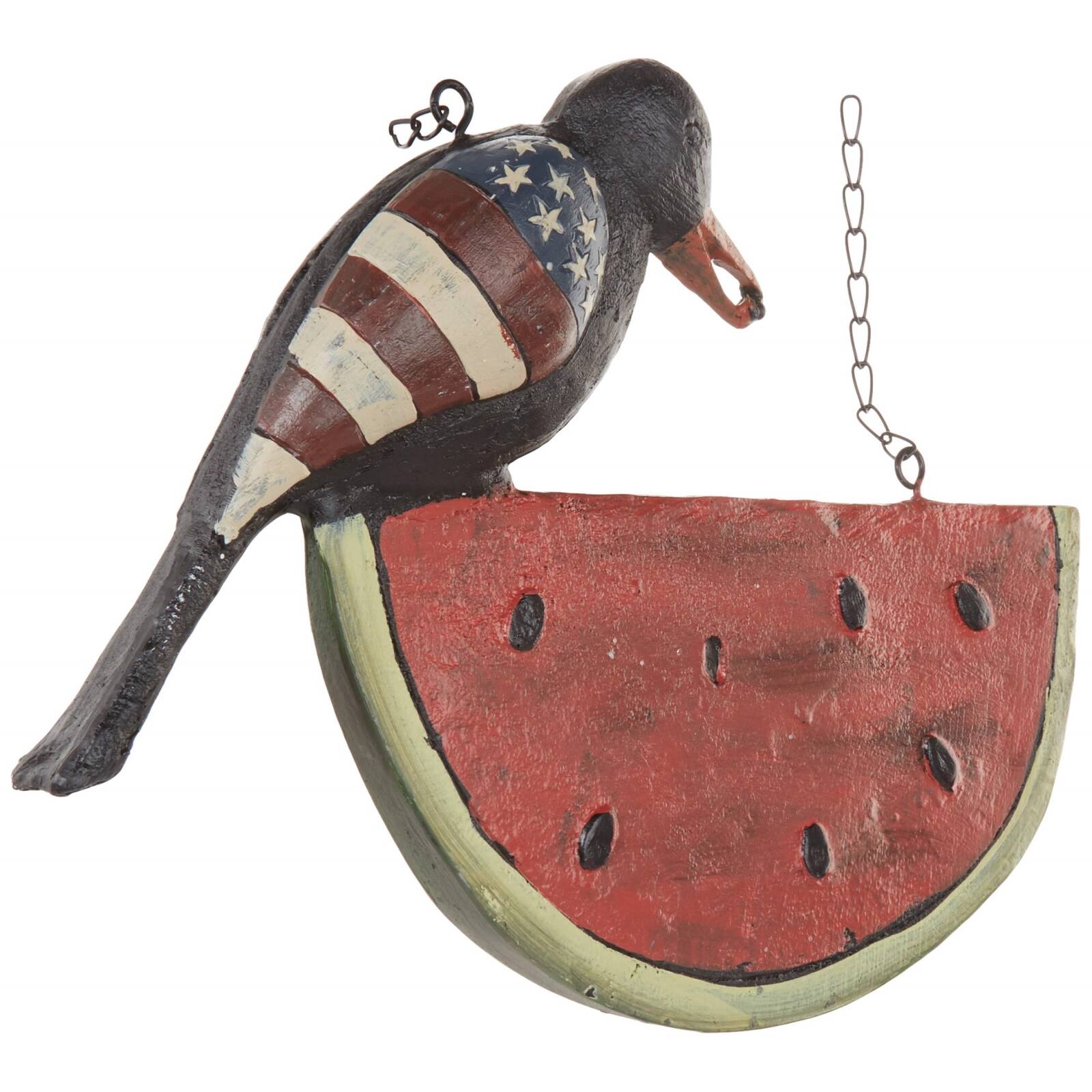 Alt View 1. K&K Interiors - K&K Interiors Black Americana Crow on Watermelon Arrow Replacement - Arrow NOT included - Multicolor.