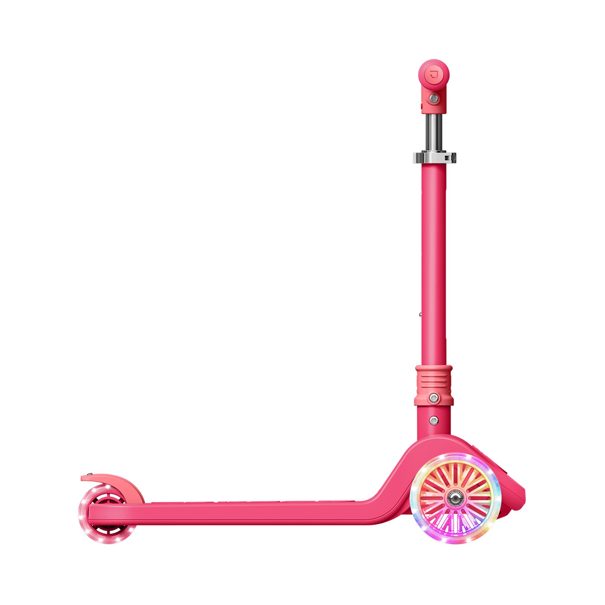 Alt View 4. Jetson - Jetson Bloom Kick Scooter with LED Lights & Height Adjustable Handlebar, Pink - Pink.