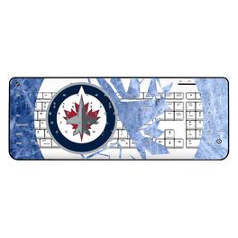 Keyscaper - Winnipeg Jets Ice Tilt Wireless Keyboard - Multicolor