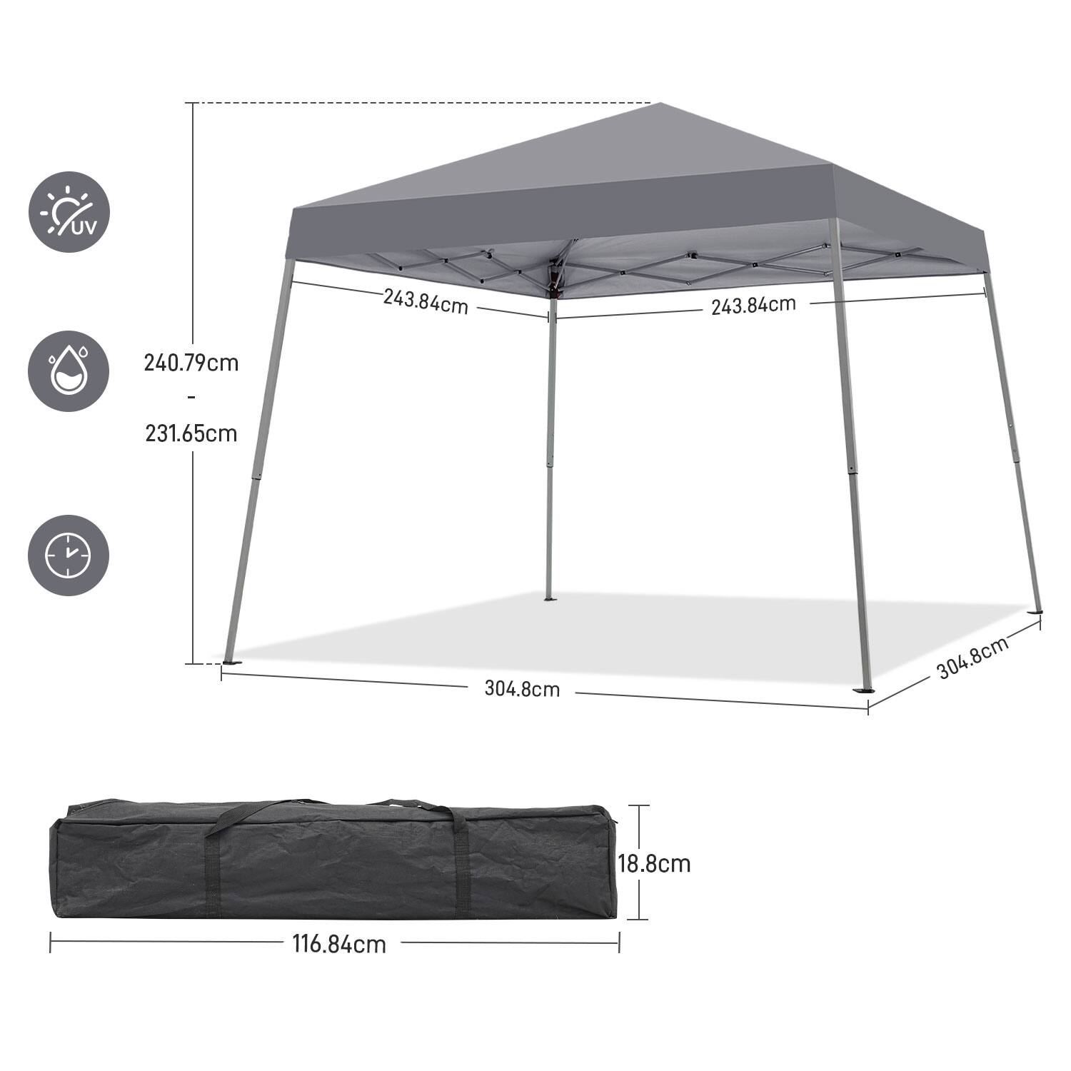 UV 243.84cm 243.84cm 240.79cm - - 231.65cm 304.8cm 304.8cm 116.84cm T 18.8cm