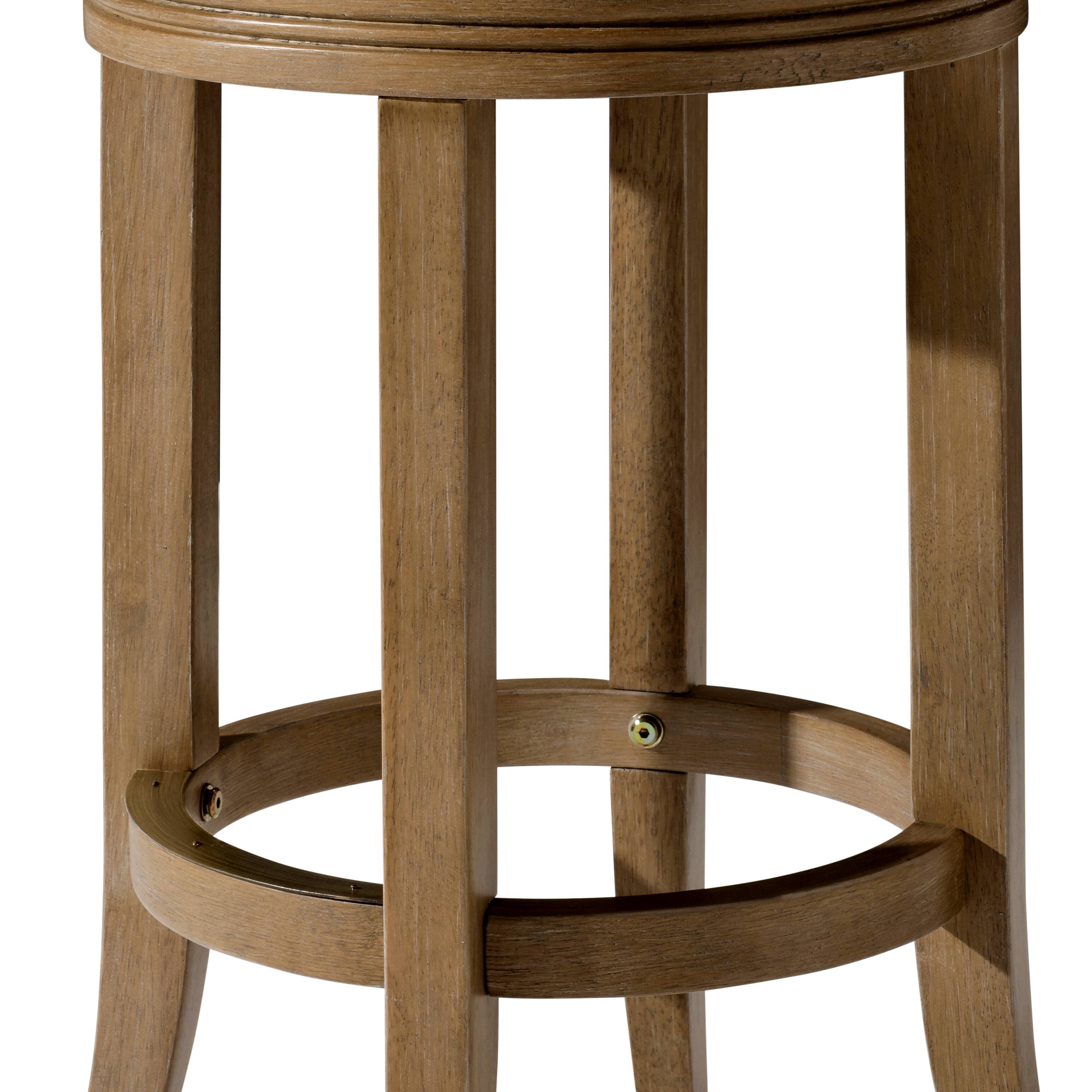Alt View 5. Maven Lane - 31" Eva Bar Stool in Weathered Oak Finish with Vegan Leather - Weathered Oak.