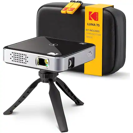 KODAK LUMA 75
KIT INCLUDES
CARRYING CASE
TRIPOD