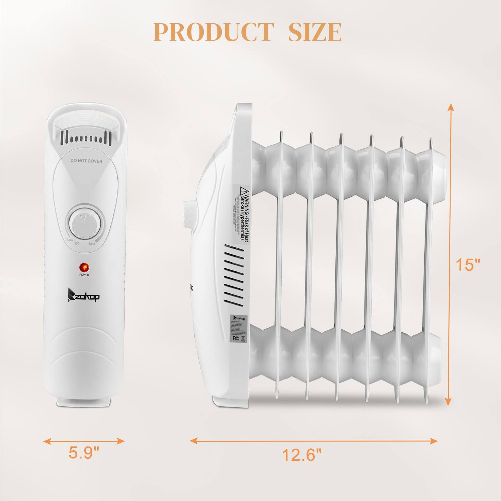 PRODUCT SIZE

DO NOT COVER

POWER

Zokup

15"

12.6"

5.9"