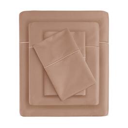 Gracie Mills - Noelia 600 Thread Count Cotton Sheet Set - Rose Gold