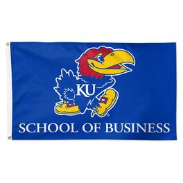 WinCraft - Kansas Jayhawks 3' x 5' School of Business Deluxe Single-Sided Flag - Multicolor