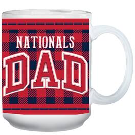 The Memory Company - Washington Nationals 15oz. Buffalo Plaid Father's Day Mug - Multicolor