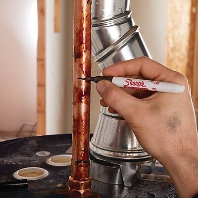 Alt View 1. Sharpie - Industrial Permanent Markers, Fine Tip, 36/Pack - Black.