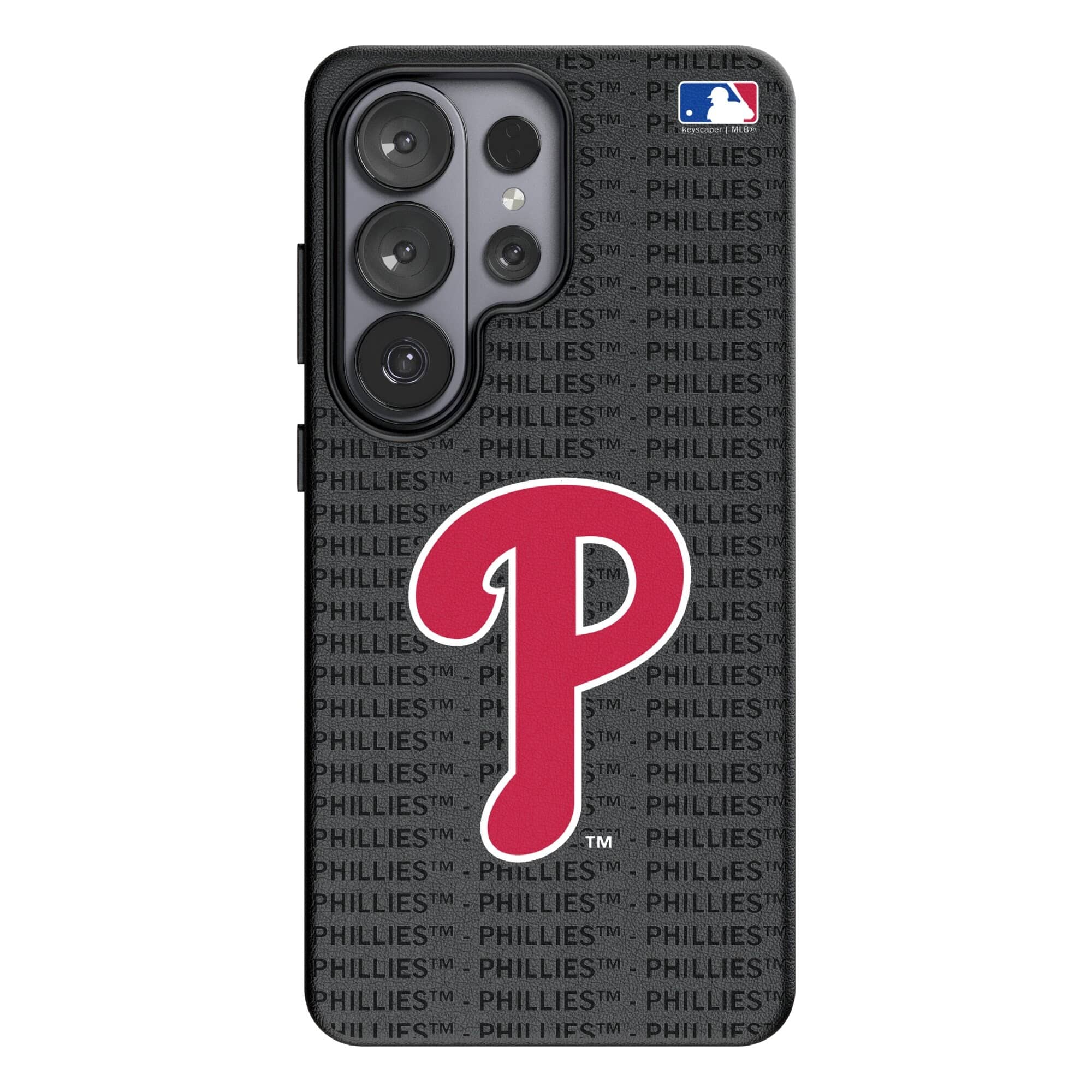 Keyscaper - MLB - Philadelphia Phillies - Text Backdrop Galaxy Magnetic Bump Case - S25 Plus - Black price history on PriceWatchPro