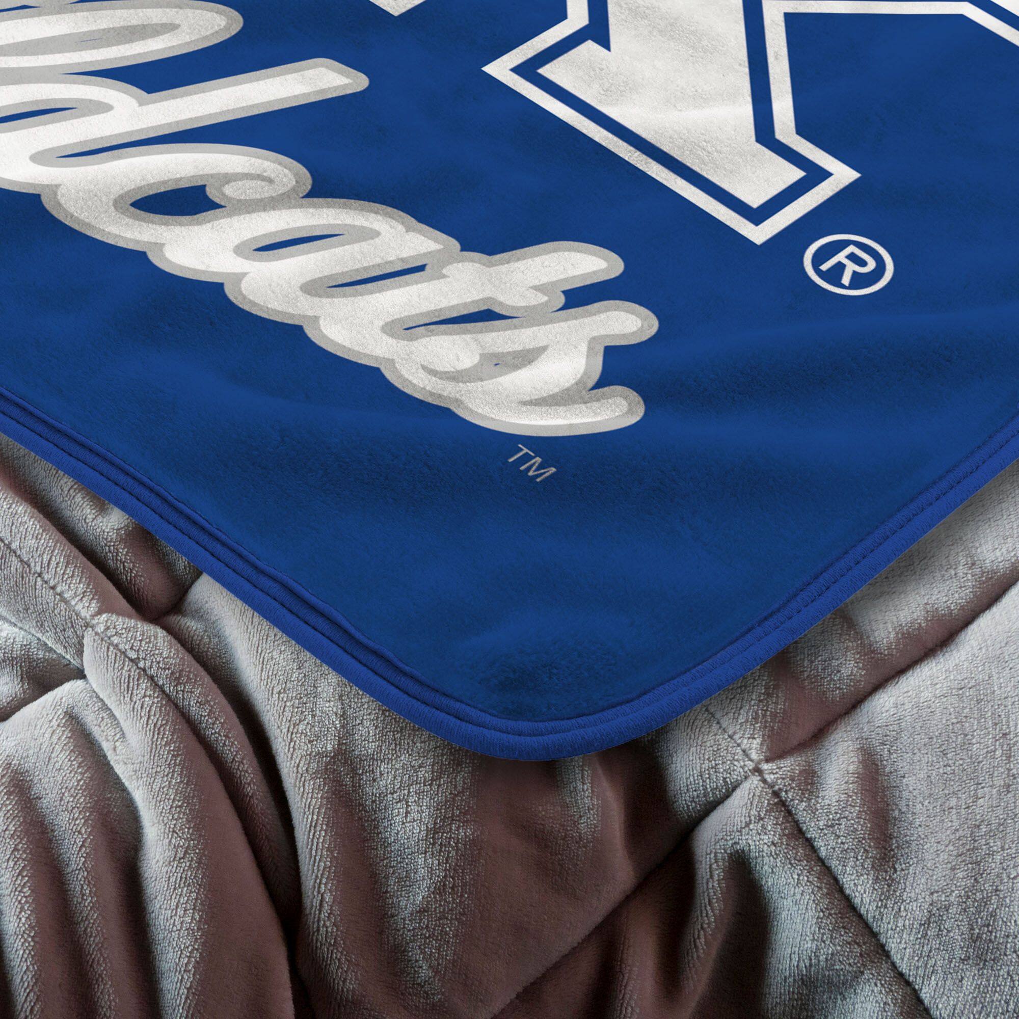 Back. Sweet Home Collection - NCAA Kentucky Wildcats 46" x 60" Raschel Throw Blanket - Blue.