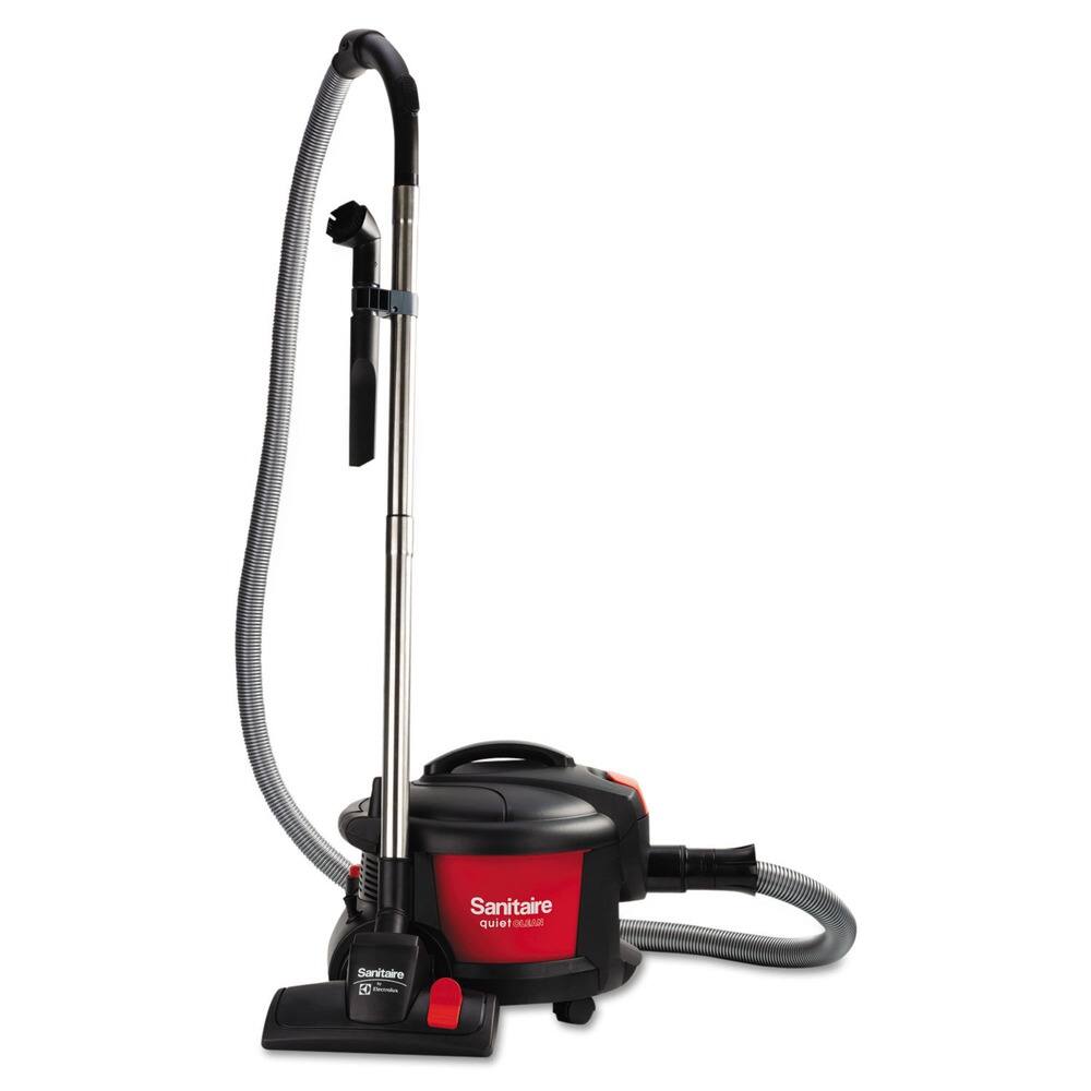 Sanitaire - SC3700A EXTEND 9 Amp Current Top-Hat Canister Vacuum - Red/Black
