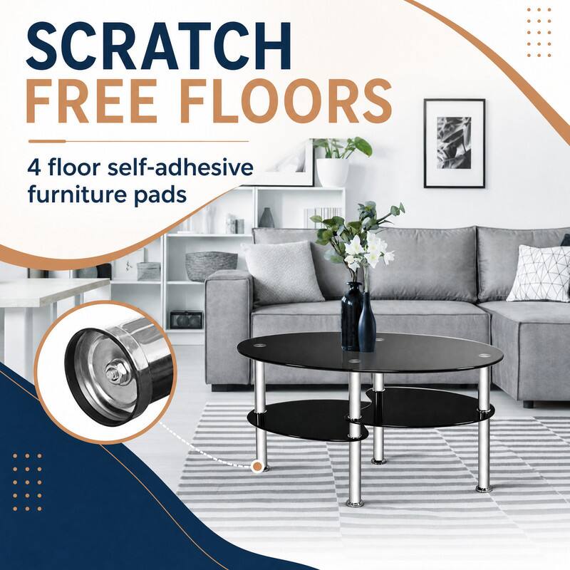 SCRATCH FREE FLOORS  
4 floor self-adhesive furniture pads