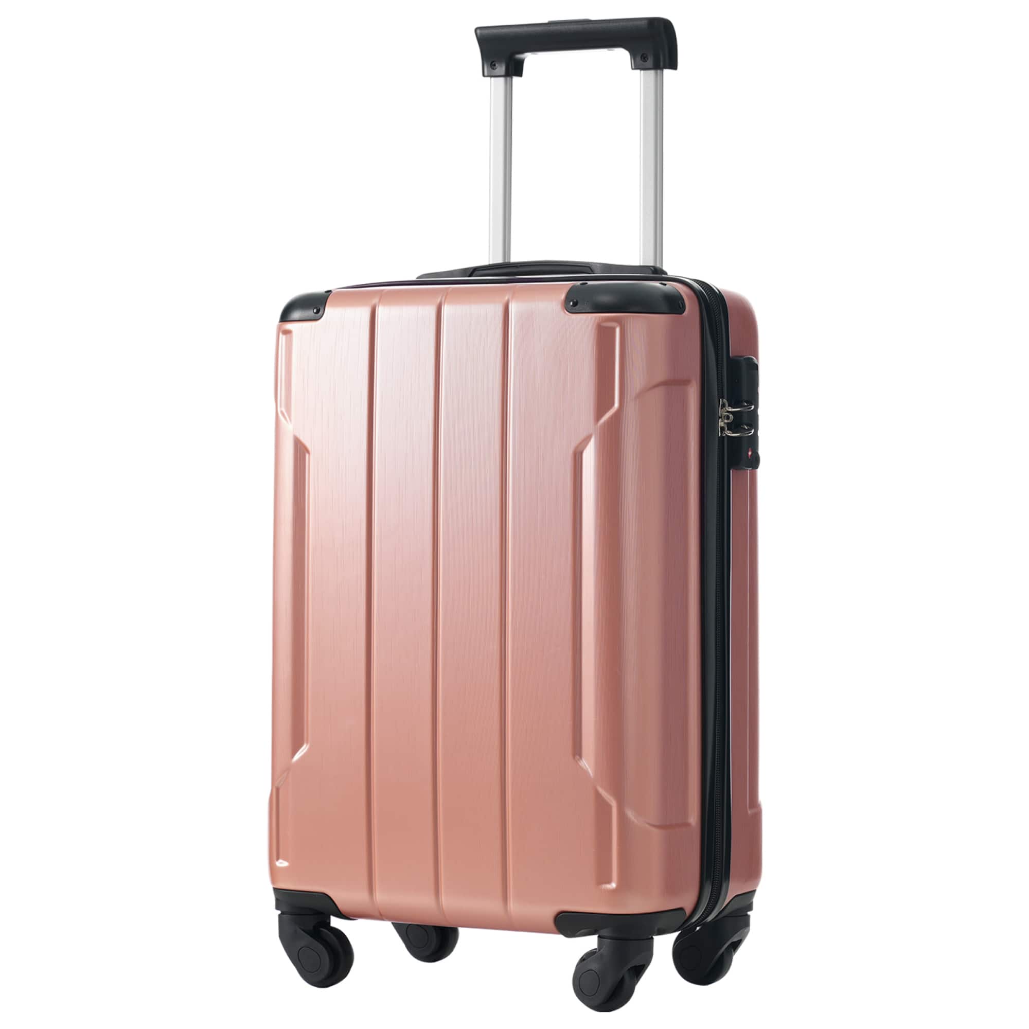 ELEMENT ACE - Lightweight Durable Hardshell Carry-On Suitcase with Double Spinner Wheels and TSA Lock - Rose Pink