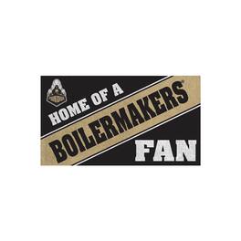 Evergreen Enterprises - Purdue Boilermakers 16" x 28" Home of a Fan Indoor/Outdoor Logo Turf Mat - Multicolor