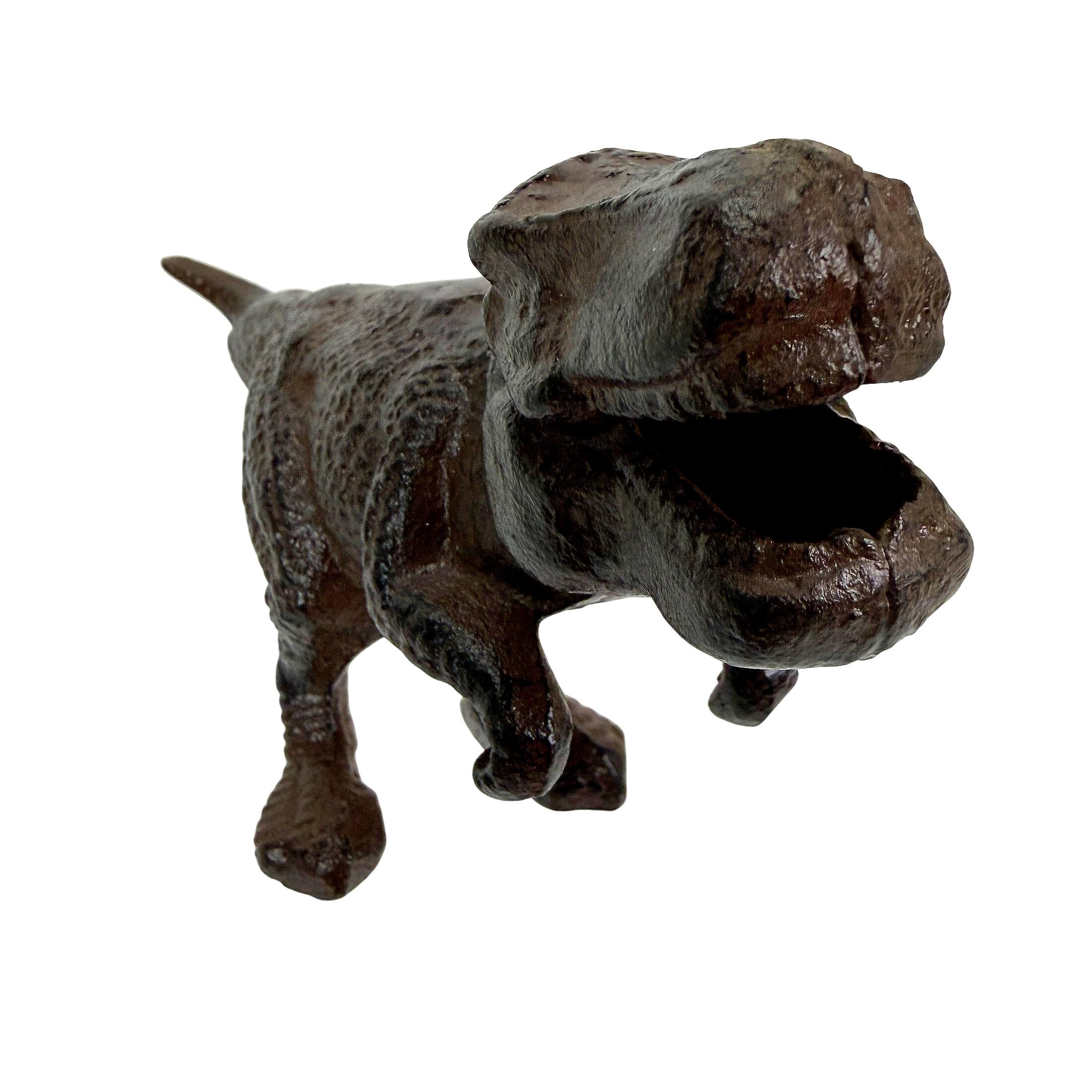Alt View 1. Things2Die4 - Cast Iron Dinosaur Bookends Set of 2 Brown T-Rex Decorative 8.5 In - Brown.