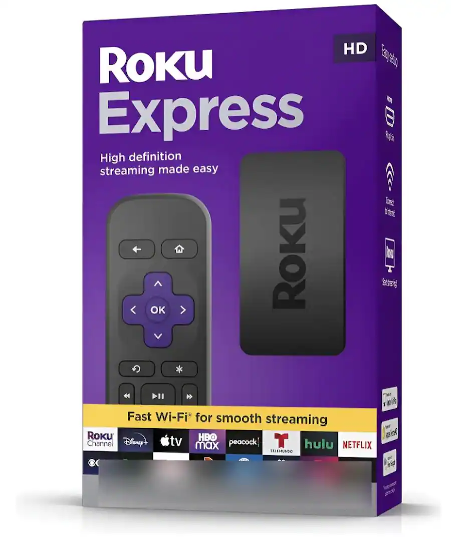Fast Roku Tv Roku Express | HD Streaming Media Player with High Speed HDMI Cab 3930 ...