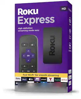 Roku - Express | HD Streaming Media Player with High Speed HDMI Cab