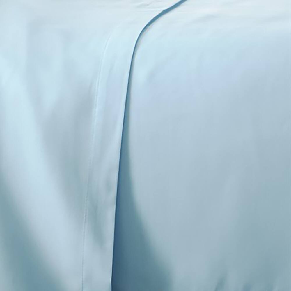 Alt View 3. Plazatex - Plazatex Luxurious Ultra Soft 100% Cotton Moisture Wicking Solid Color 4 Pieces Sheet Set Full Blue - Blue.