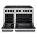 Angle. ZLINE - 48 in. Wide 8 Burner Autograph Paramount Dual Fuel Range with White and Black Accents (SDRSZ-WM-48-MB) - White.