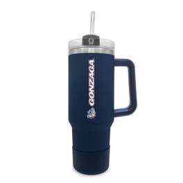 The Fanatic Group - Gonzaga Bulldogs 40oz. Stainless Tumbler with Handle & Removable Straw - Navy