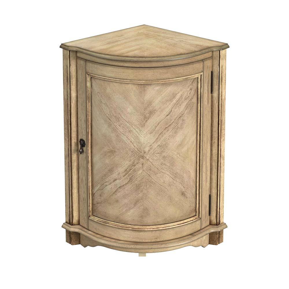 Alt View 2. Butler Specialty - Durham Corner Cabinet - Beige.