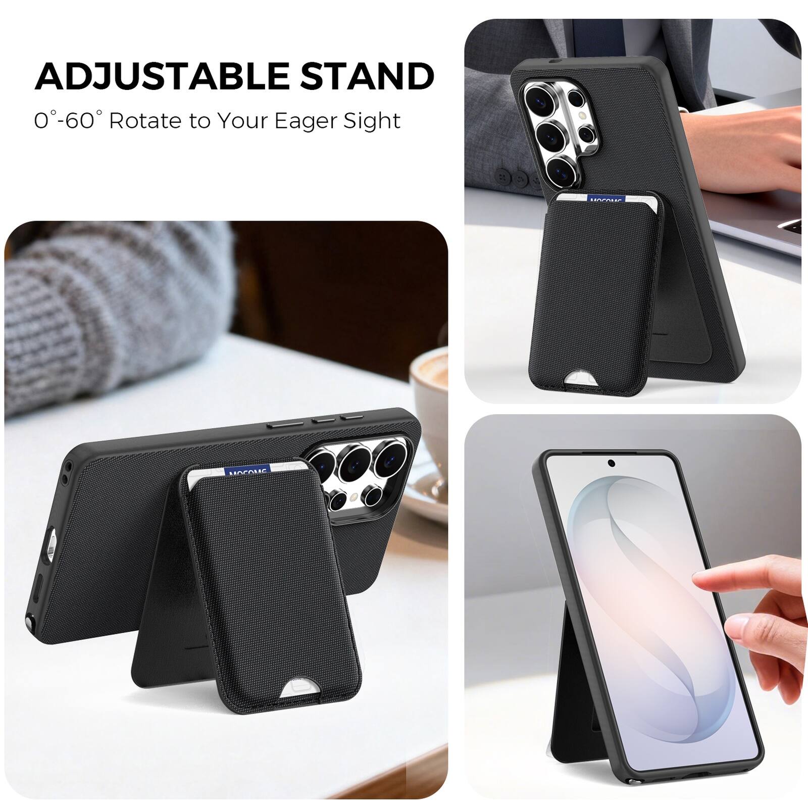 ADJUSTABLE STAND  
0°-60° Rotate to Your Eager Sight
