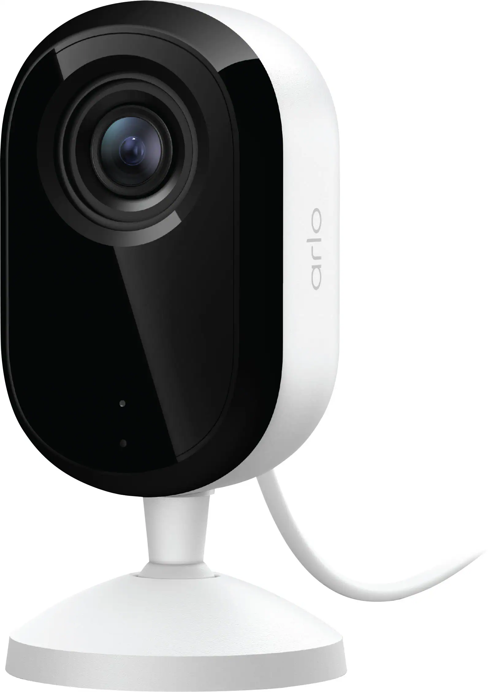 Arlo - Essential Indoor Security Camera 2K (3rd Gen, 2025 Release) - Wired Plug-In Powered, Automated Privacy Shield, 1-Cam - White