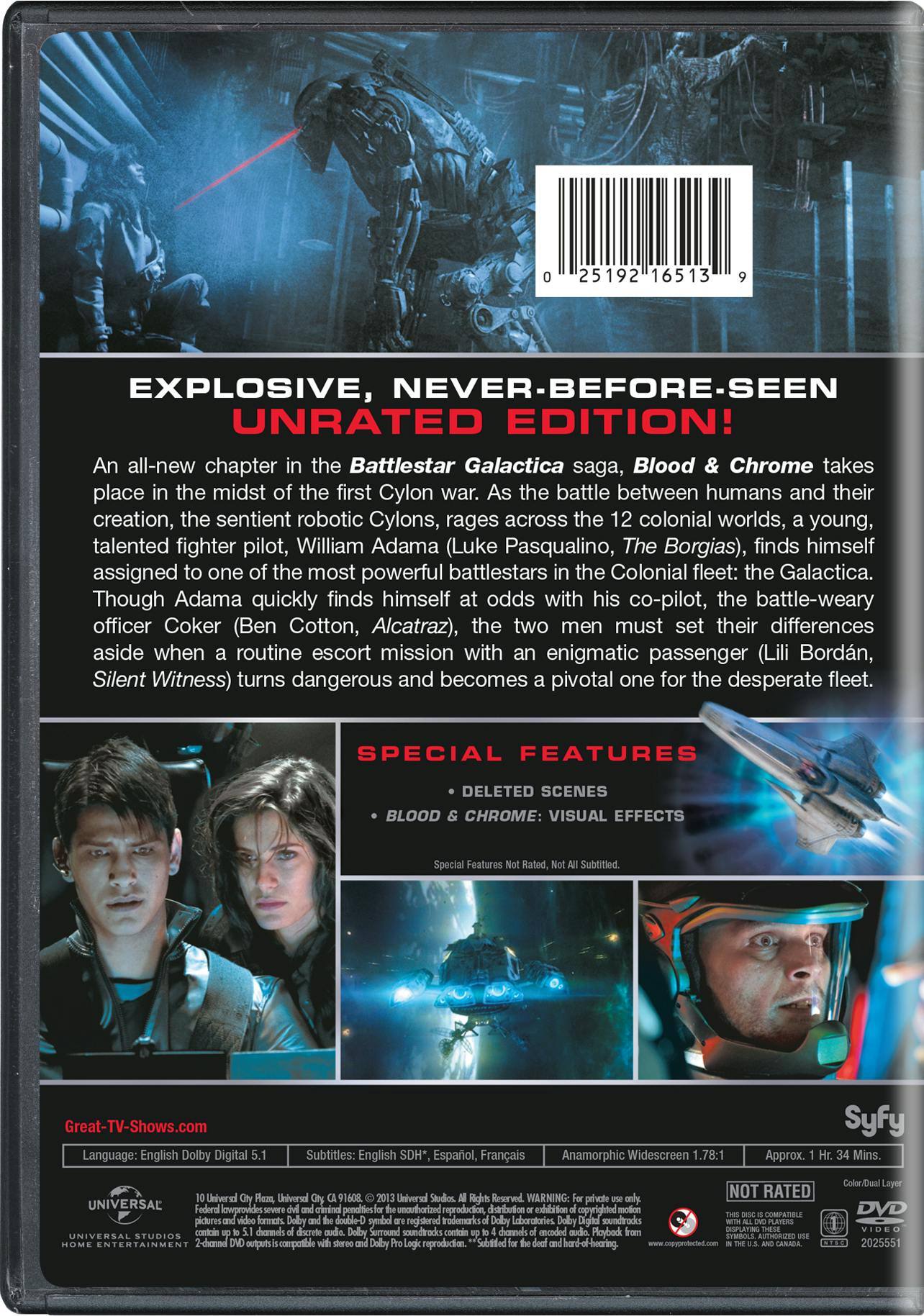 Angle. Battlestar Galactica: Blood and Chrome [DVD].