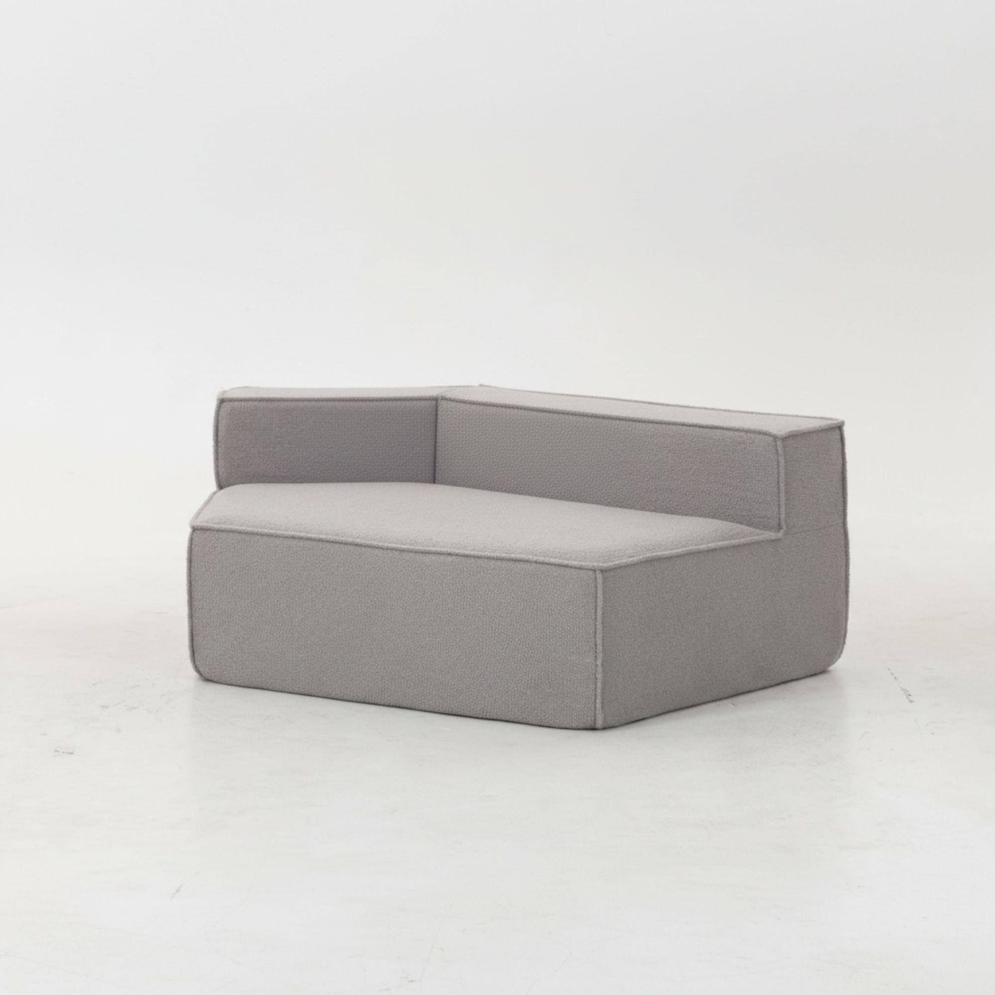 Alt View 5. GOODSILO - Soft Teddy Fleece Single Sofa Chair with Wide Seat and Back Cushions for Cozy Lounging in Small Spaces - Grey.