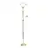 Front. Lalia Home - Torchiere 800lm Floor Lamp with Reading Light and Marble Glass Shades - Gold/White Shade.
