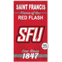 Jardine - Saint Francis Flash 11" x 20" Indoor/Outdoor Home Of The Sign - Red