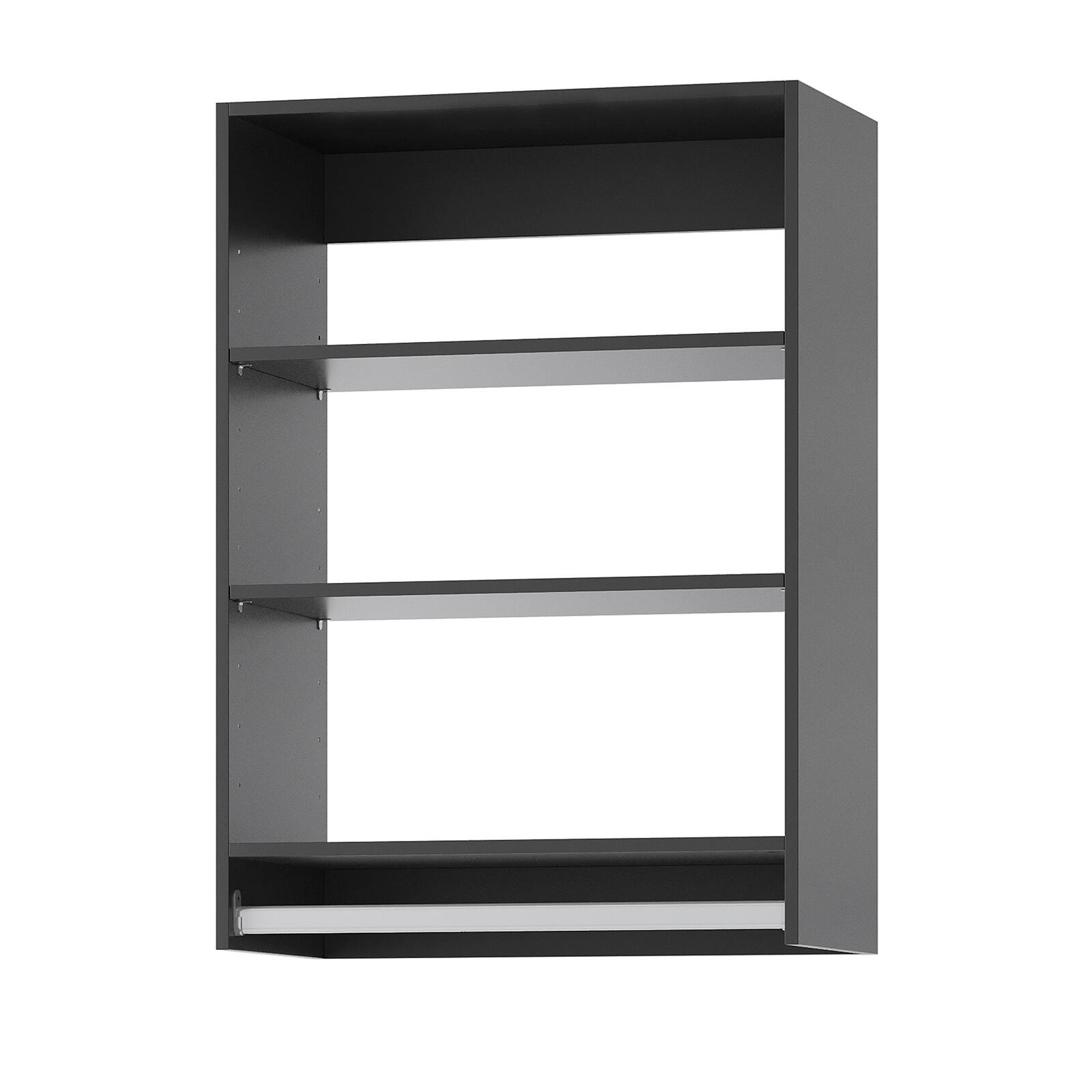 Alt View 7. Roomtec - Roomtec 19.5 in Black Medium Hanging Closet Unit-Customizable Wall Mounted Modular Closet System for Bedroom Closet - Black.