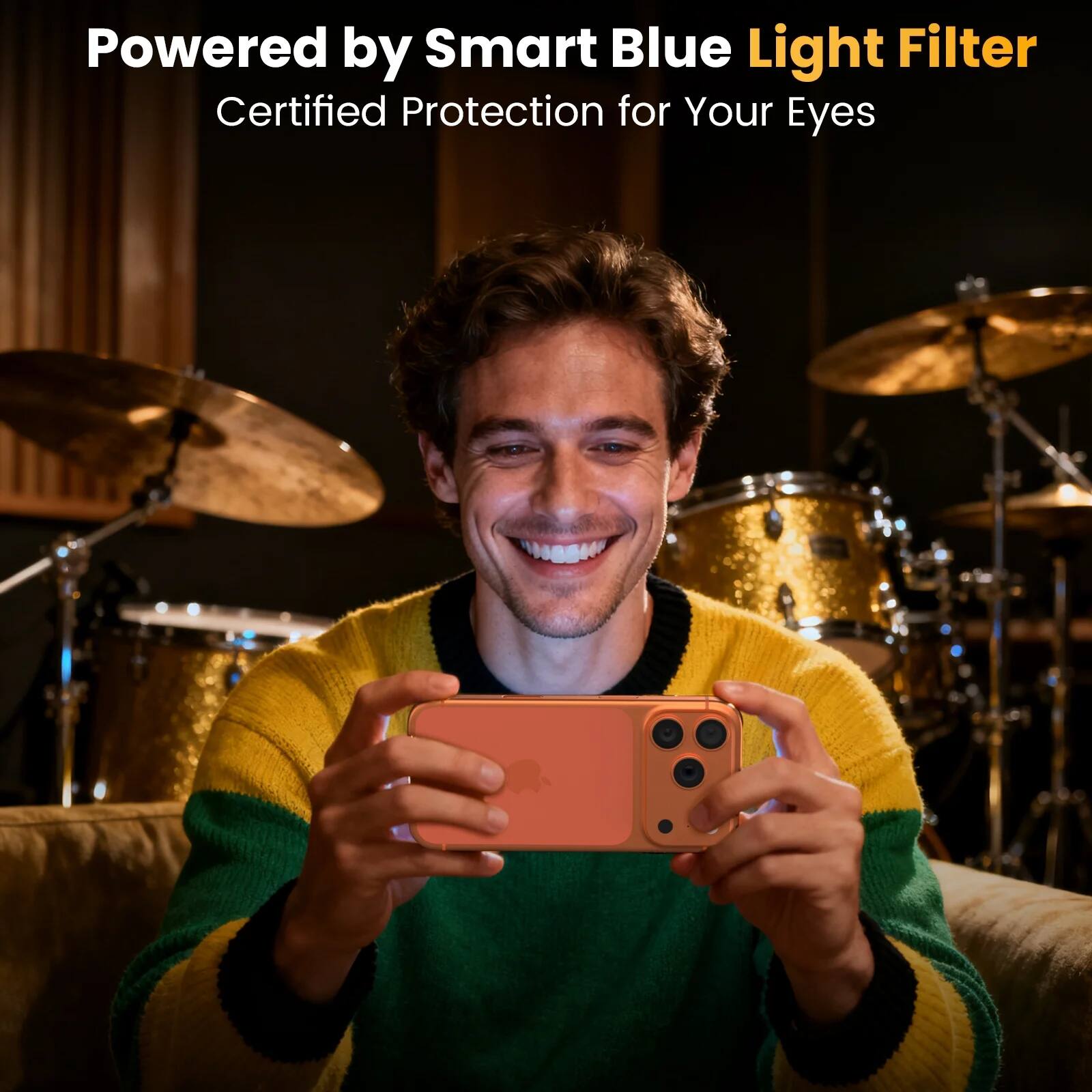 Powered by Smart Blue Light Filter  
Certified Protection for Your Eyes
