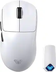 Front. AULA - AULA SC800 Wireless Gaming Mouse, Ultra-Light 37g, High-Precision Control, Instant Response, Programmable Buttons - White.