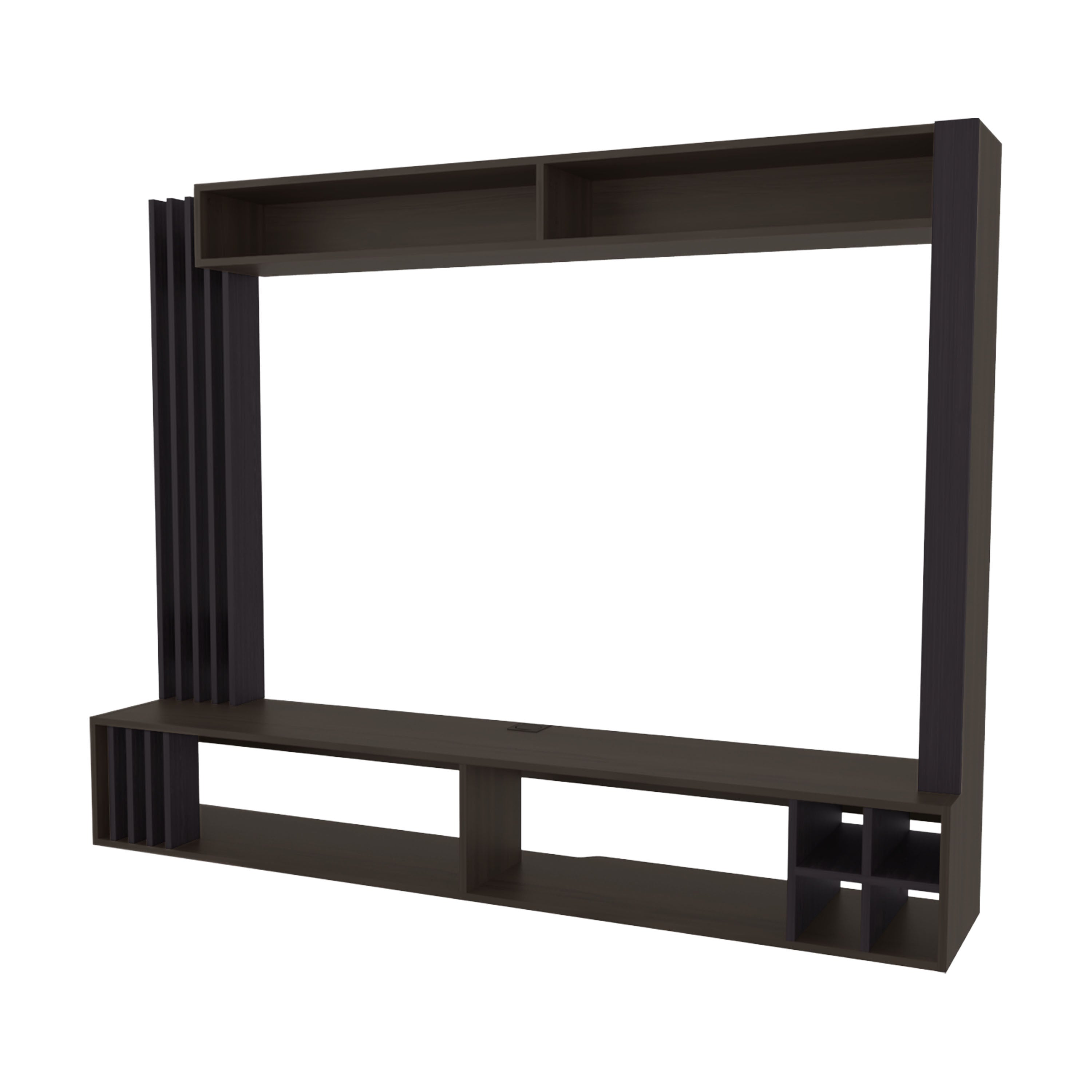 Left. APRILSOUL - Entertainment Center Storage Wine - White.