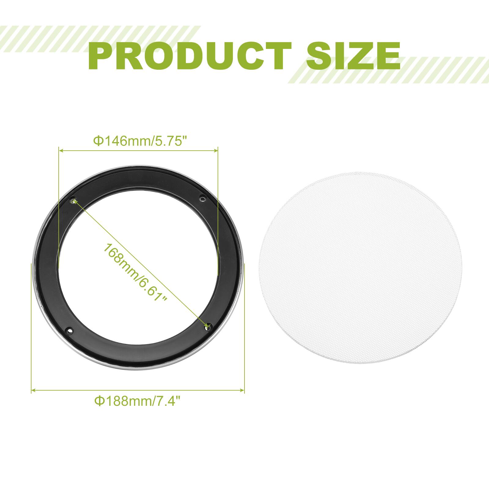 PRODUCT SIZE

146mm/5.75"  
168mm/6.61"  
188mm/7.4"