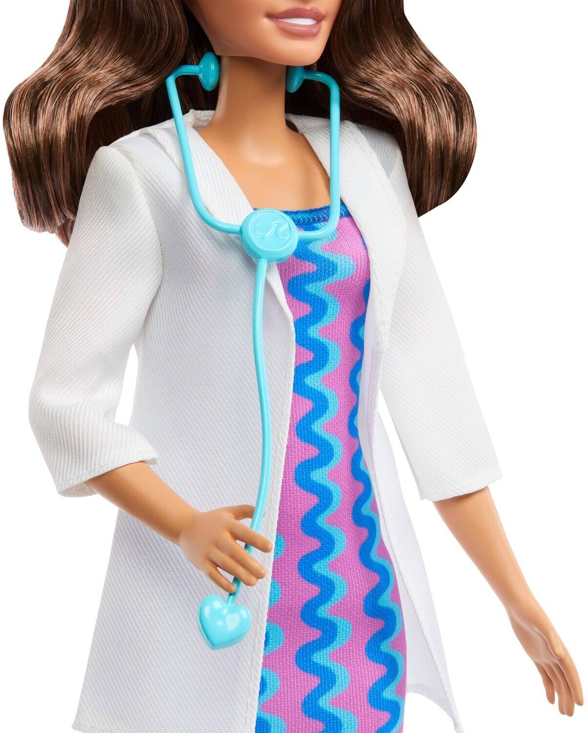 Alt View 3. Mattel - Barbie Careers Doctor Doll & Accessory, Brunette   - COLLECTIBLES - Multicolor.