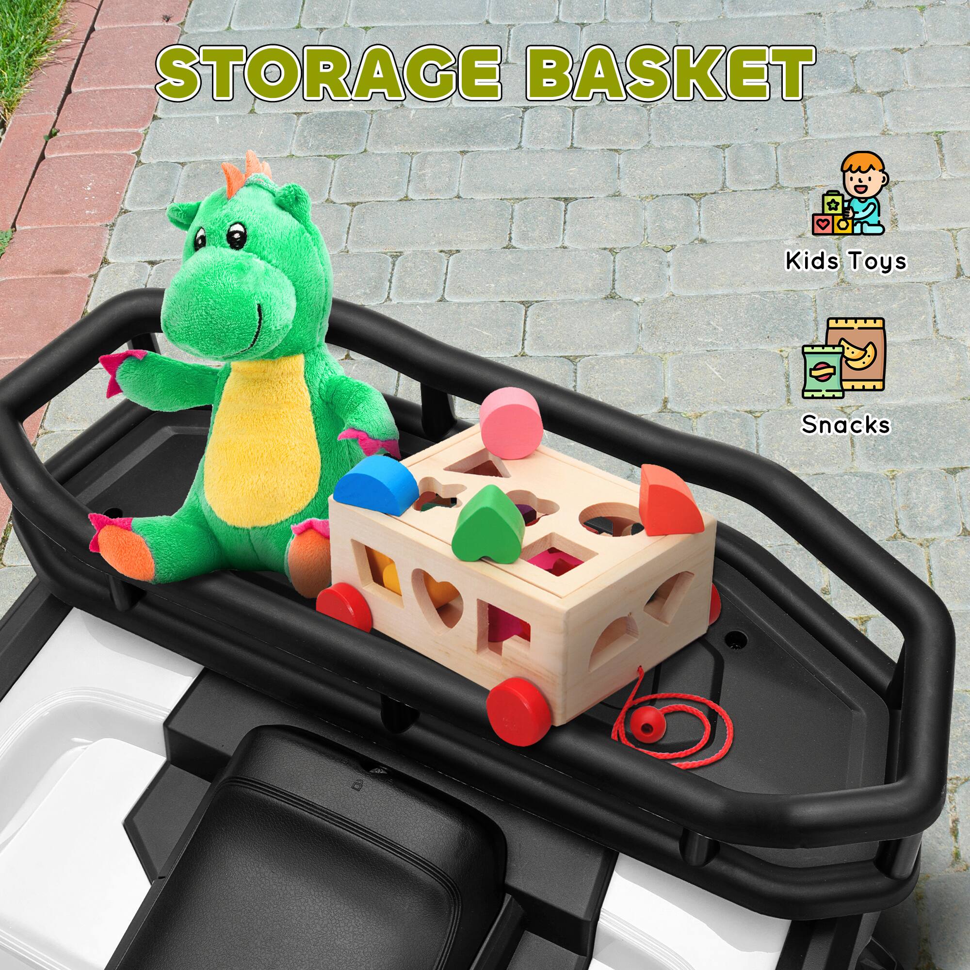 STORAGE BASKET

Kids Toys  
Snacks