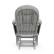 Alt View 16. Storkcraft - Hoop Glider and Ottoman - Pebble Gray/Light Gray.
