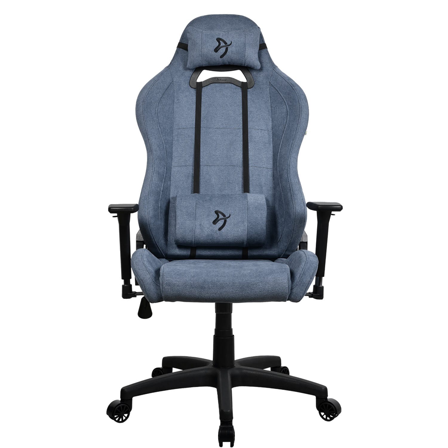 Angle. Arozzi - Torretta Soft Fabric Gaming Chair - Blue.