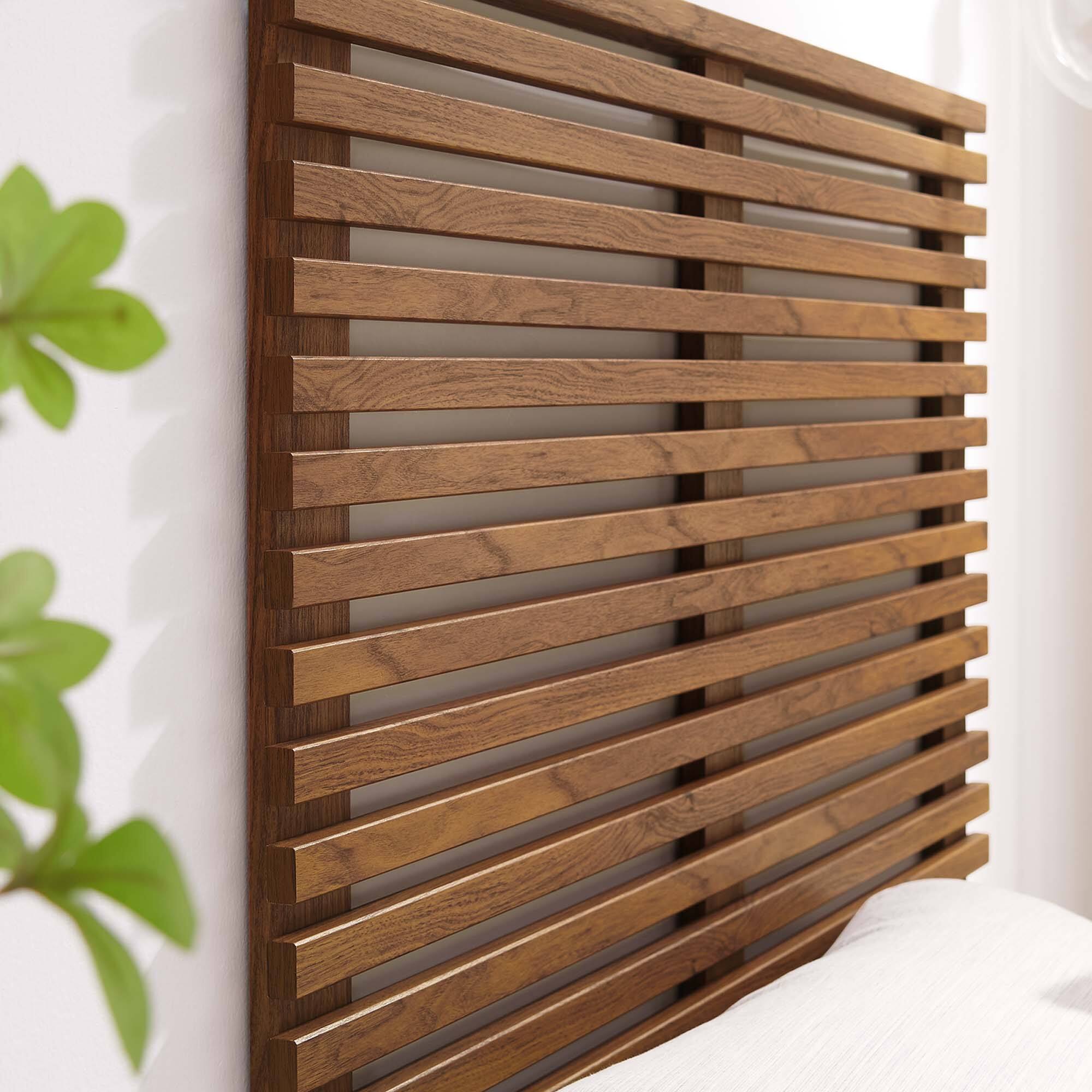 Alt View 3. Modway - Render Wall Mount Twin Headboard by Modway - Brown.