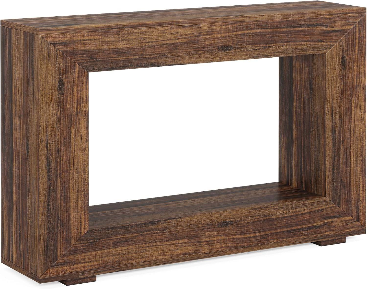 Alt View 2. TinyHomie - 47 Inches Wooden Console Table Narrow Long Wood Sofa Table Living Room Table Entryway Console Table - Brown.