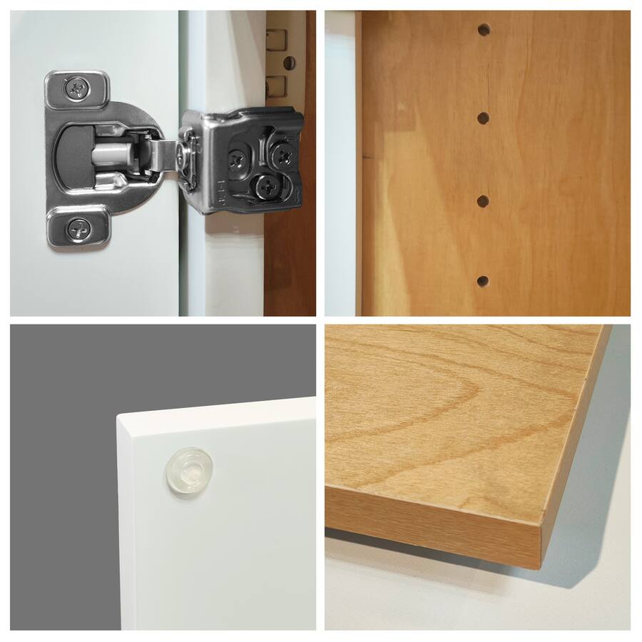 Boyel Living Shaker Wall Cabinet with Double Door 30 in L x 12 in W x ...