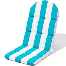 Crestlive Products - Outdoor Adirondack Patio Chair Cushion - Blue white