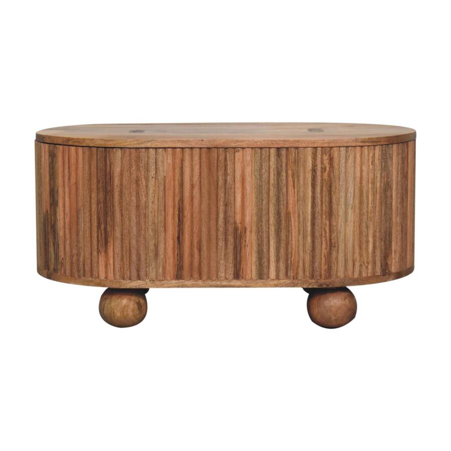 Color Integer Table Artisan Furniture Soba Ball Lid up Coffee Table Brown IN3764 - Best Buy