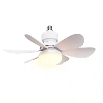 Front. Airbro - 21" 3-Speed Socket Fan with Integrated Light, 3 Color Modes, Sleep Timer, Remote, FLA-21.