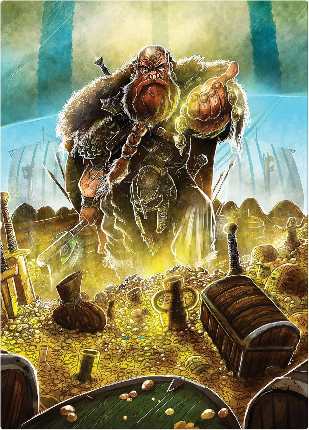 Angle. Renegade Game Studios - Jigsaw Puzzle - Raiders of the North Sea - Conquest.